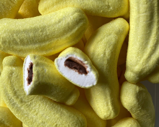 Banane Fourrée au Chocolat en Marshmallow - ( 5 pièces )