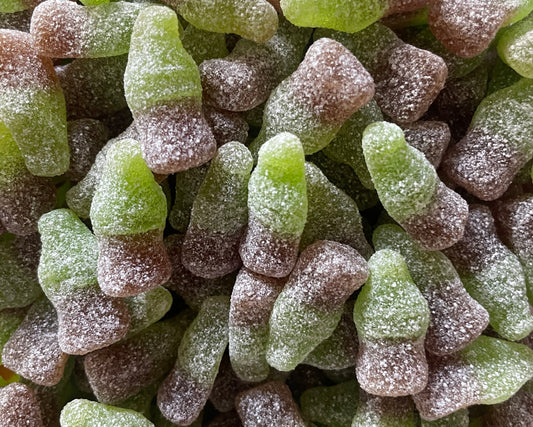 Mini Bouteille Cola verte sucrée - 100g